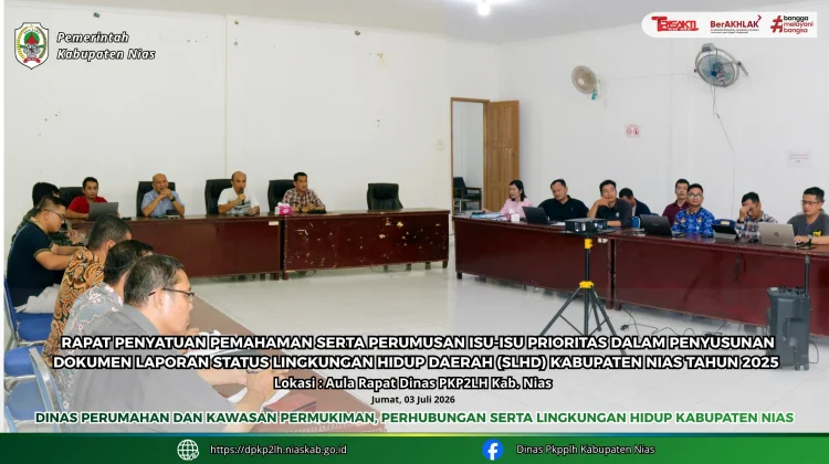 PKP2LH Gelar Rapat Koordinasi Penyusunan Dokumen SLHD Kabupaten Nias