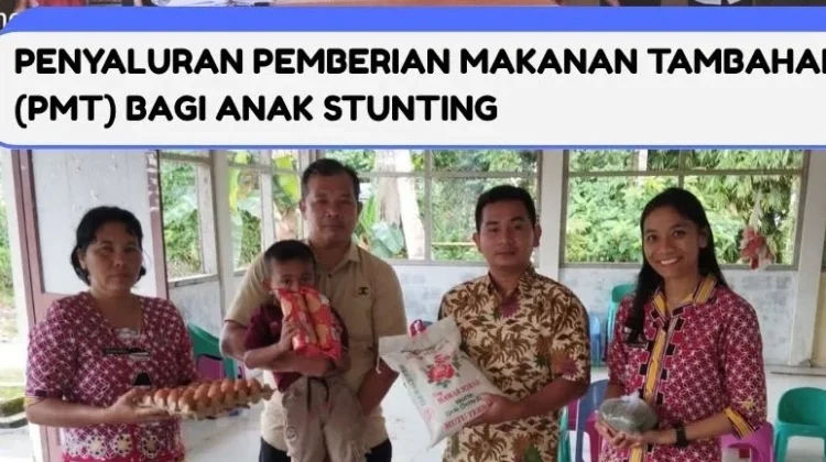 Dukung Penurunan Stunting, Pemkab Nias Utara Salurkan PMT di 2 Kecamatan