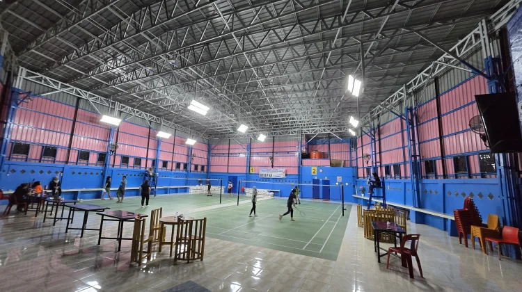 Hall Sowua, Lapangan Badminton di Desa Miga