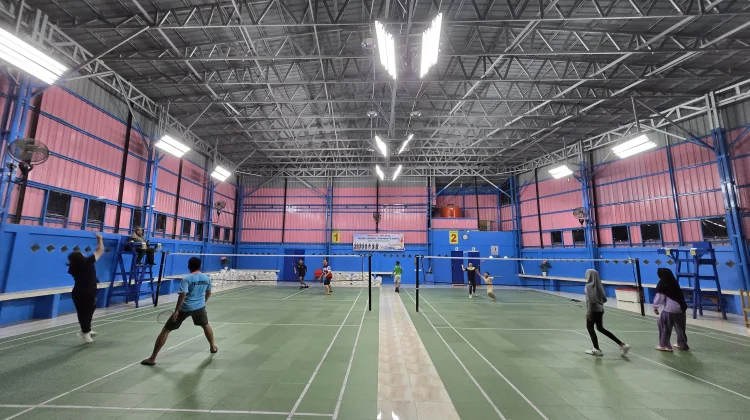Hall Sowua, Lapangan Badminton di Desa Miga