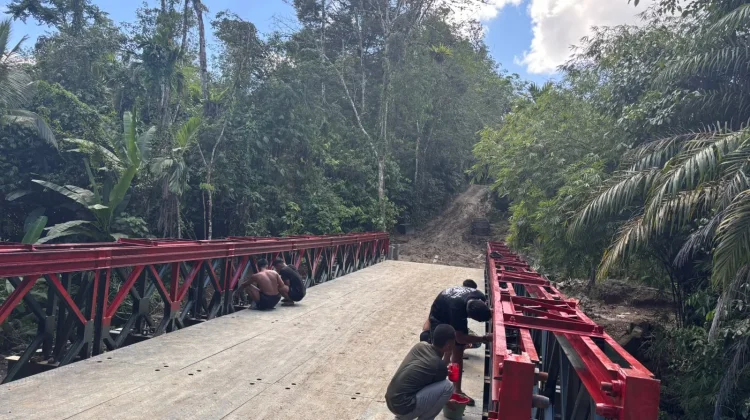 Pembangunan Jembatan Modular Sungai Bawoni Capai 98,3 Persen