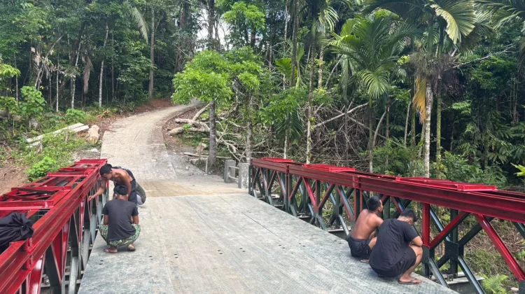 Pembangunan Jembatan Modular Sungai Bawoni Capai 98,3 Persen