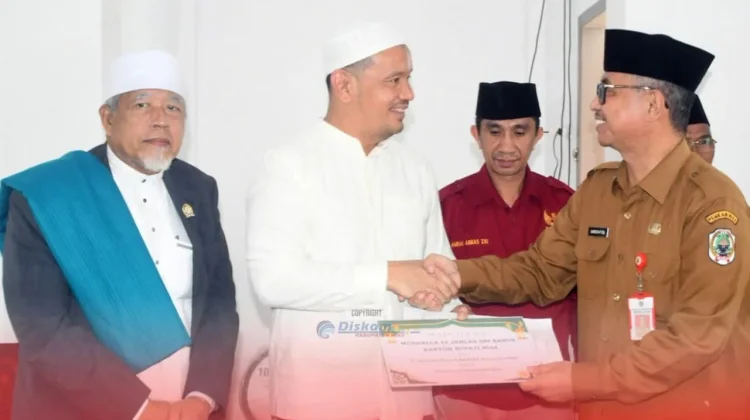 Mushalla Al-Ikhlas Sri Banun Kantor Bupati Nias DIserahkan ke Pemkab Nias