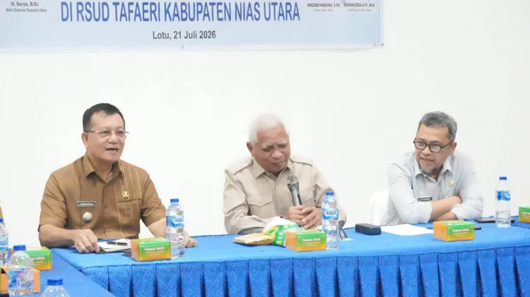 Wagub Sumut Surya Kunjungi Nias Utara, Tinjau RS Tafaeri dan Budidaya Rumput Laut