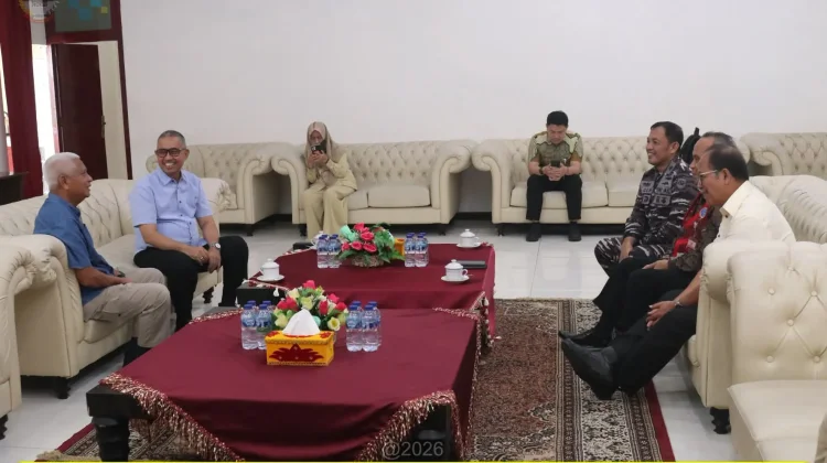 Wawako Gunungsitoli Antar Keberangkatan Wagubsu setelah Mengakhiri Kunker