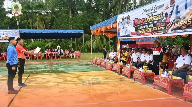 Olahraga Rekreasi Kabupaten Nias Tahun 2026 Resmi Dimulai
