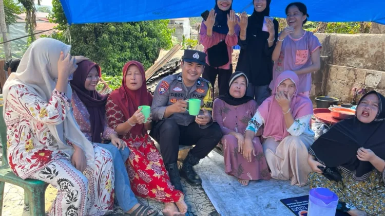 Bhabinkamtibmas Polres Nias Sambangi Warga Binaan Korban Kebakaran