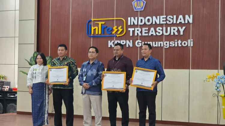 Penerima KPPN Gunungsitoli Awards Semester I Tahun Anggaran 2026