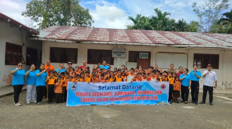 Sosialisasi KIE Rawan Bencana di UPTD SD Negeri 071000 Lōlōlakha