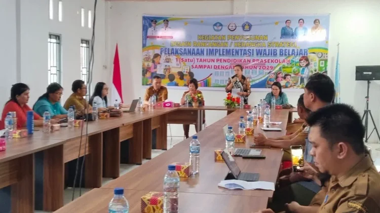 Bunda PAUD Nias Selatan Buka Penyusunan Rancangan Wajib Belajar 1 Tahun Prasekola