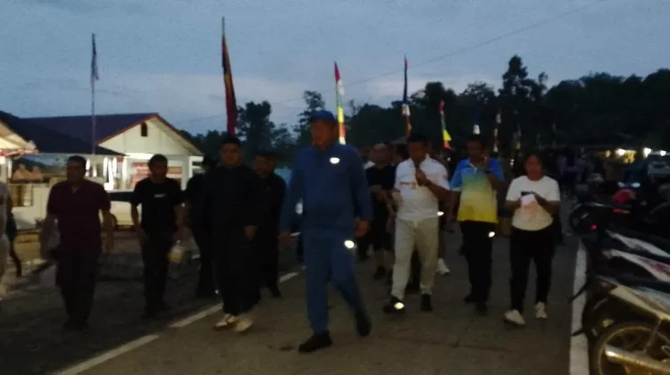 Bupati Nias Utara bersama Pramuka Kwarcab Gelar Gerak Jalan Santai HUT ke-65