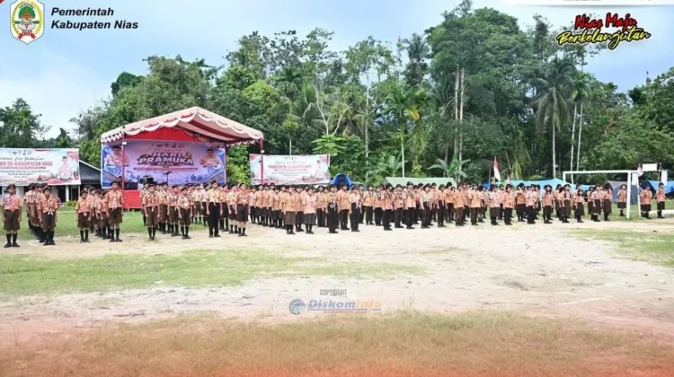 Pembukaan Perkemahan di Kabupaten Nias jelang HUT Pramuka Ke-65