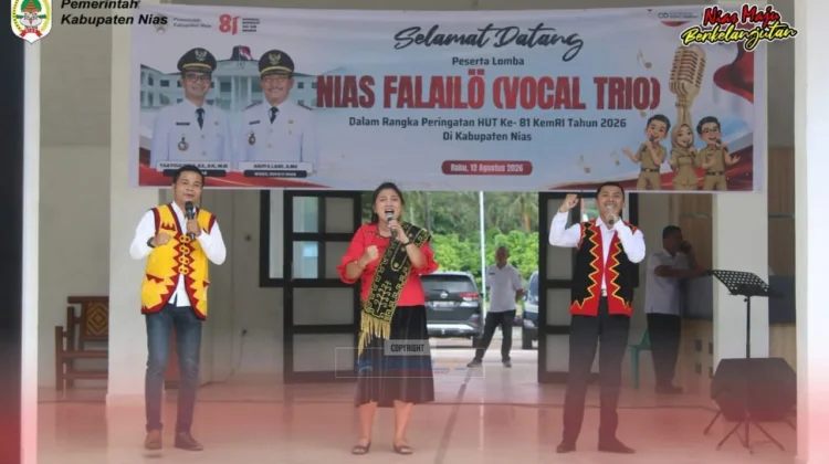 Lomba Vokal Trio “Nias Falailö” di kabupaten Nias Semarakkan HUT Ke-81 Kemri