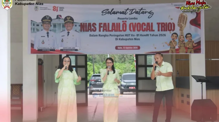 Lomba Vokal Trio “Nias Falailö” di kabupaten Nias Semarakkan HUT Ke-81 Kemri
