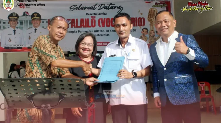 Lomba Vokal Trio “Nias Falailö” di kabupaten Nias Semarakkan HUT Ke-81 Kemri