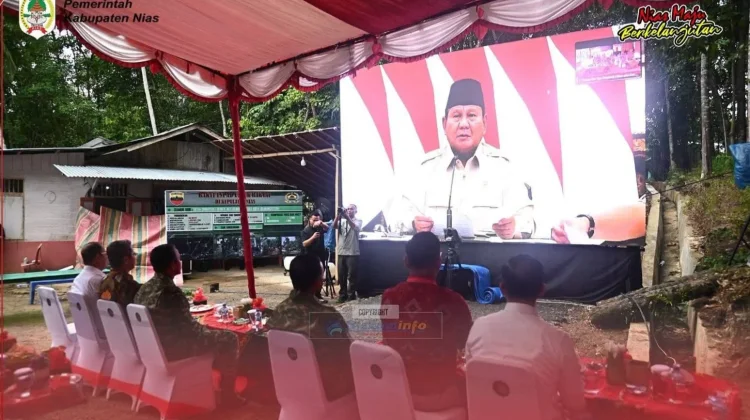 Kunjungan Kerja Pangdam I/Bukit Barisan di Sumur Bor Desa Onozitoli Olora