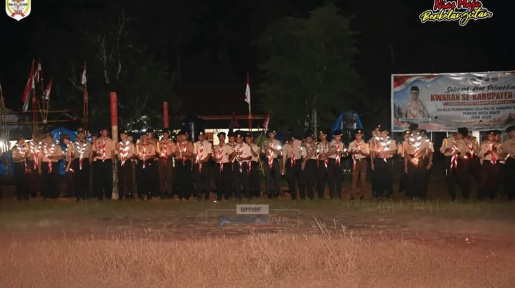 Kegiatan Api Unggun dan Renungan Suci di Kabupaten Nias