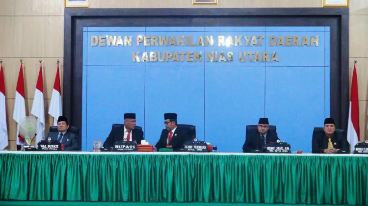 Pemkab Nias Utara Ikuti Rapat Paripurna Dengarkan Pidato Kenegaraan