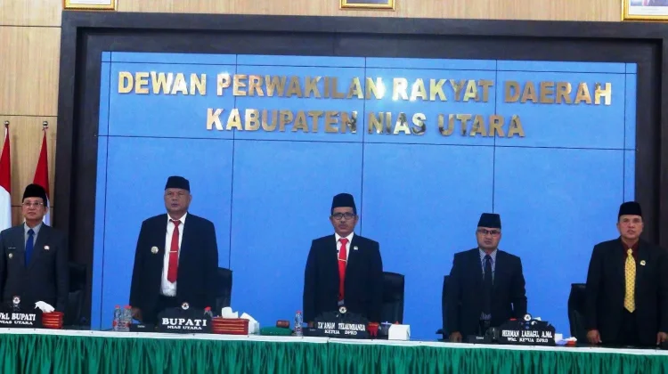 Pemkab Nias Utara Ikuti Rapat Paripurna Dengarkan Pidato Kenegaraan