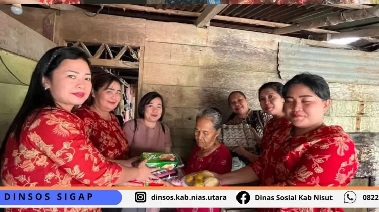 DWP Dinas Sosial Nias Utara Gelar Aksi "Berbagi Kasih" untuk Lansia