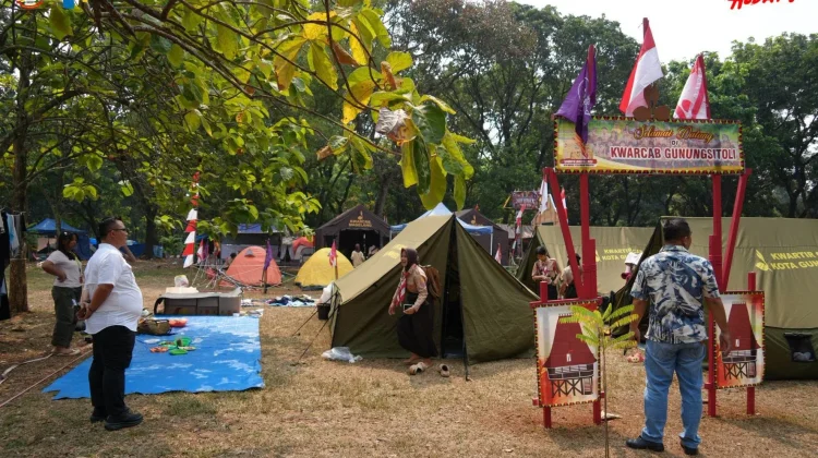 Ketua Kwarcab Tinjau Langsung Kontingen Pramuka Gunungsitoli di Jamnas XII