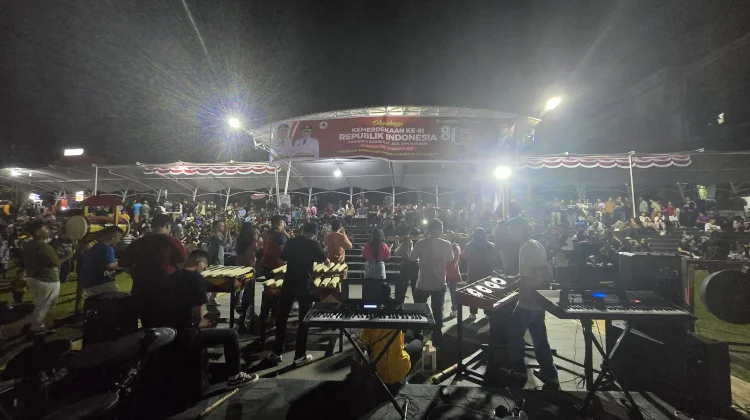 Semaraknya OSAlE di Lapangan Merdeka Gunungsitoli