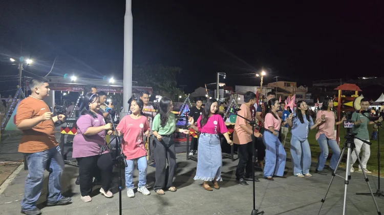 Semaraknya OSAlE di Lapangan Merdeka Gunungsitoli