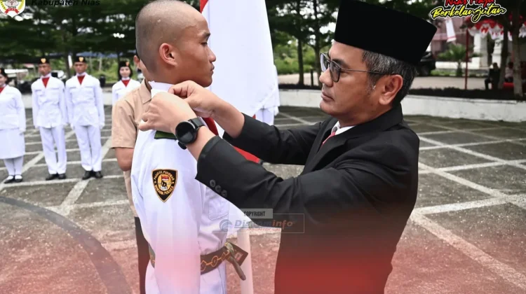 Bupati Nias Kukuhkan Paskibraka Tahun 2026