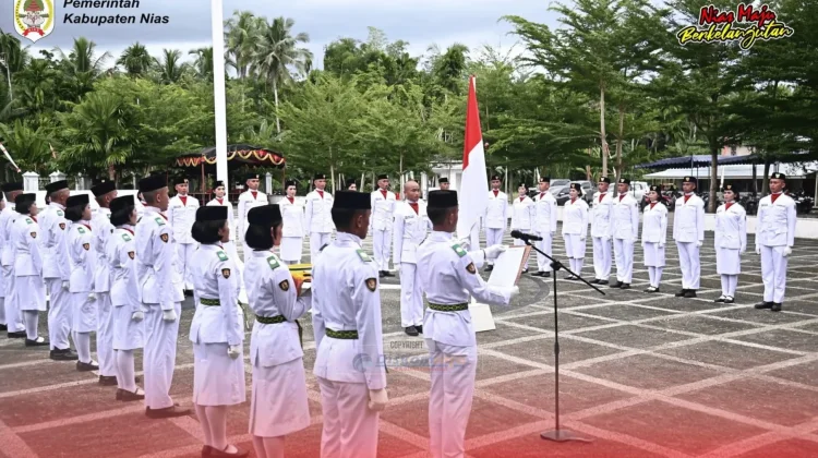 Bupati Nias Kukuhkan Paskibraka Tahun 2026