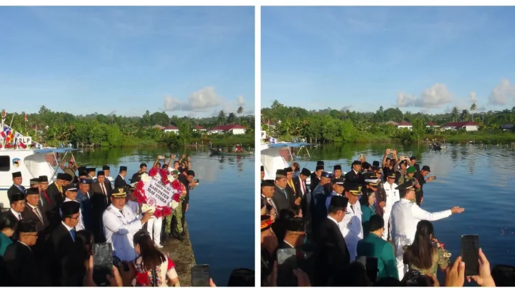 Peringati HUT Ke-81 RI, Pemkab Nias Utara Gelar Upacara Tabur Bunga di Lahewa