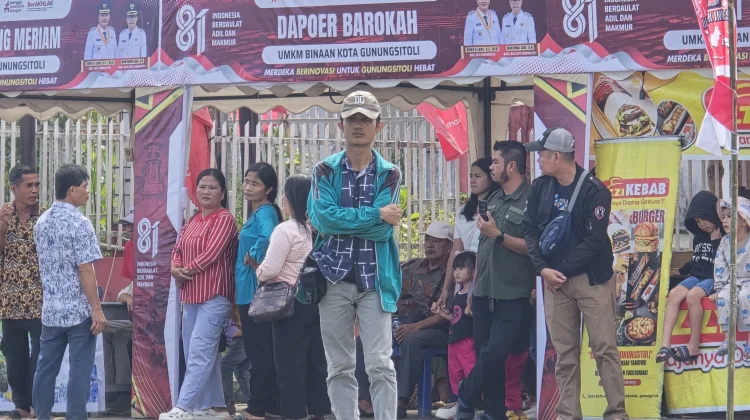Persiapan Upacara Detik-detik Proklamasi di Kota Gunungsitoli