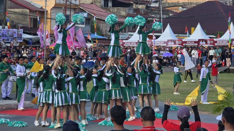 Smantig Band SMA Negeri 3 Gunungsitoli Pukau Penonton di Hari Kemerdekaan