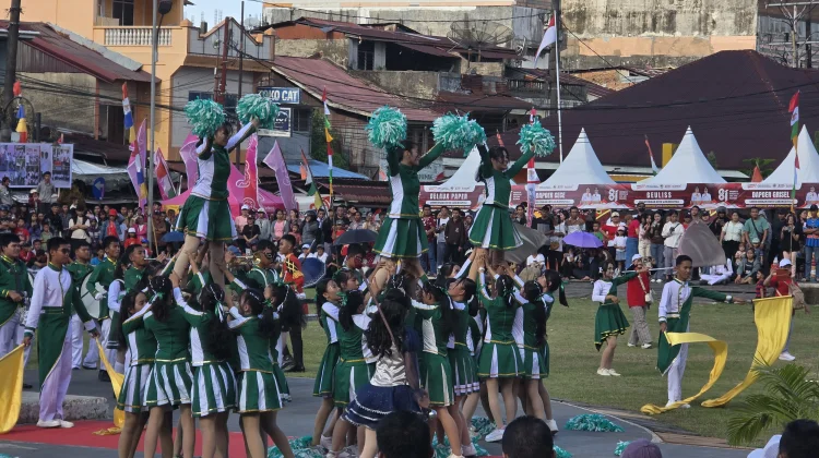 Smantig Band SMA Negeri 3 Gunungsitoli Pukau Penonton di Hari Kemerdekaan