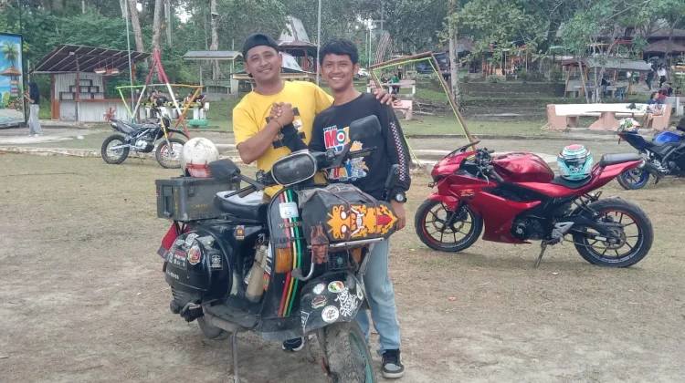 Pemuda Asal Kaltim dan Palu Touring ke Nias