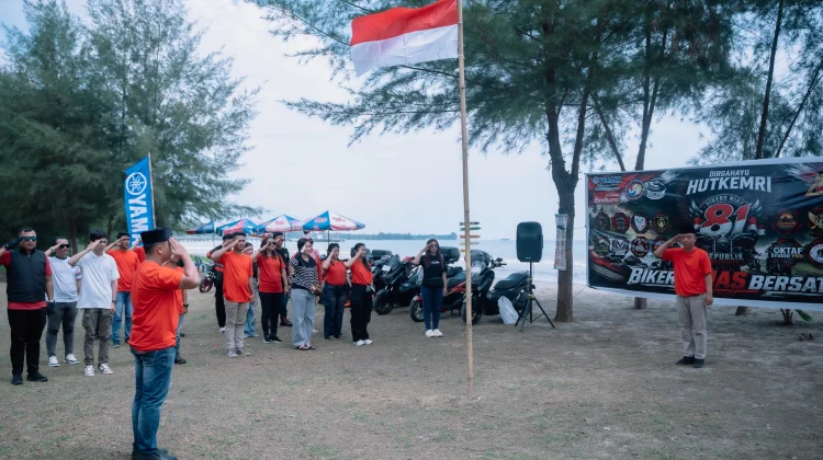 Bikers Nias Gelar Upacara Hut -81 Kemri