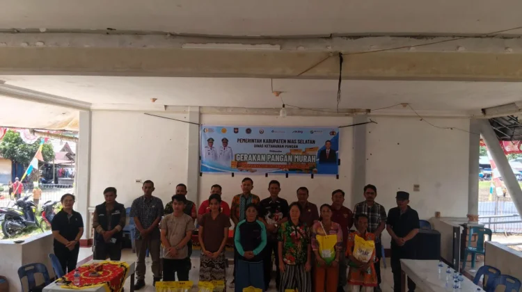 Kendalikan Inflasi, Dinas Ketahanan Pangan Nias Selatan Gelar Pangan Murah di Gomo
