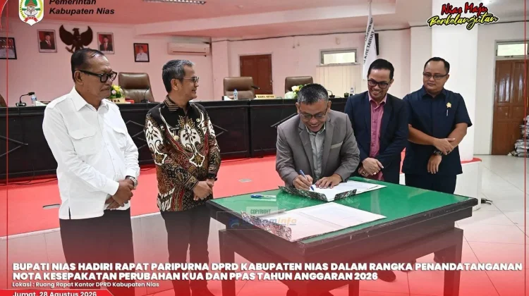 Rapat Paripurna Penandatanganan Nota Perubahan KUA dan PPAS Tahun 2026