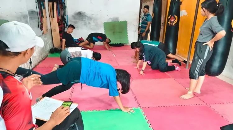 Atlet Tenis Meja Kota Gunungsitoli ikuti Tes Fisik