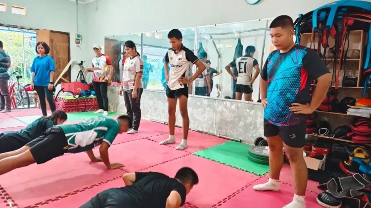 Atlet Tenis Meja Kota Gunungsitoli ikuti Tes Fisik