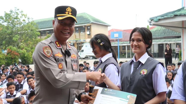 Polres Nias Gelar Program Paham AI kepada Pelajar SMA Xaverius