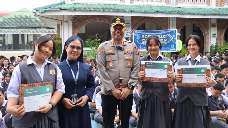 Polres Nias Gelar Program Paham AI kepada Pelajar SMA Xaverius