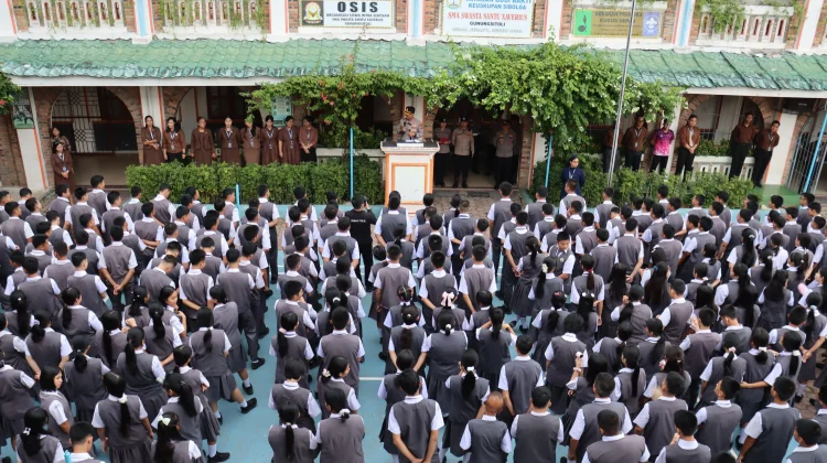 Polres Nias Gelar Program Paham AI kepada Pelajar SMA Xaverius