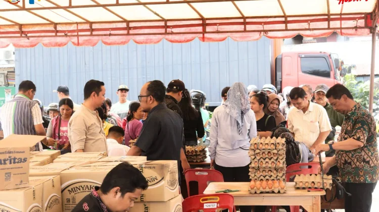 Operasi Pasar di Ex Pelindo Gunungsitoli Bantu Jaga Daya Beli Warga