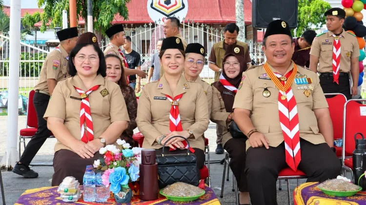 Pramuka Gunungsitoli Idanoi Dikukuhkan, Ketua PKK Harapkan Ruang Tumbuh Positif