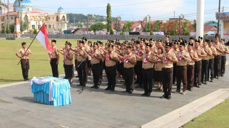 Pramuka Gunungsitoli Idanoi Dikukuhkan, Ketua PKK Harapkan Ruang Tumbuh Positif