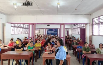 Sosialisasi visi dan misi sekolah SMKS BNKP