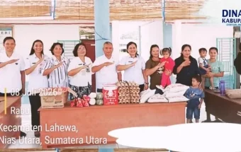 Pemkab Nias Utara Salurkan PMT untuk Anak Stunting di Kecamatan Lahewa