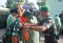 Dandim Nias Sambut Kunjungan Kerja Danrem 023/KS