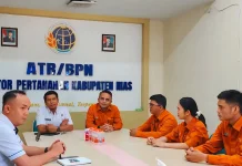 BPS Kota Gunungsitoli Sambangi Kantor Pertanahan Sosialisasikan Sensus Ekonomi