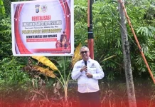 Peresmian Revitalisasi Jembatan MUA di Desa Lasara Taneseo, Kabupaten Nias